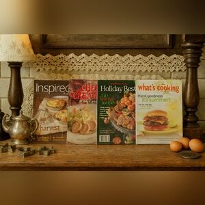 Seasonal Cookbook Lot – 4 Issues – Beautifully Curated Recipes